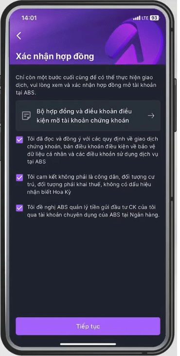 mở tài khoản chứng khoán An Bình online không cần chữ ký